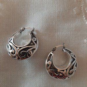 New Sterling Silver Hoops